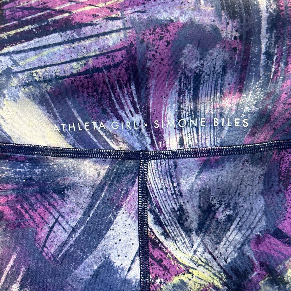 Simone Biles x Athleta Purple Print Leggings 💜
